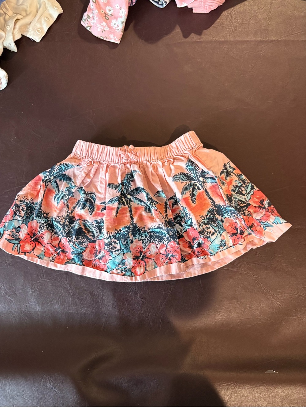 🩷 6 for $20 🩷 OshKosh B'gosh Pink Tropical Palm Print Skirt
